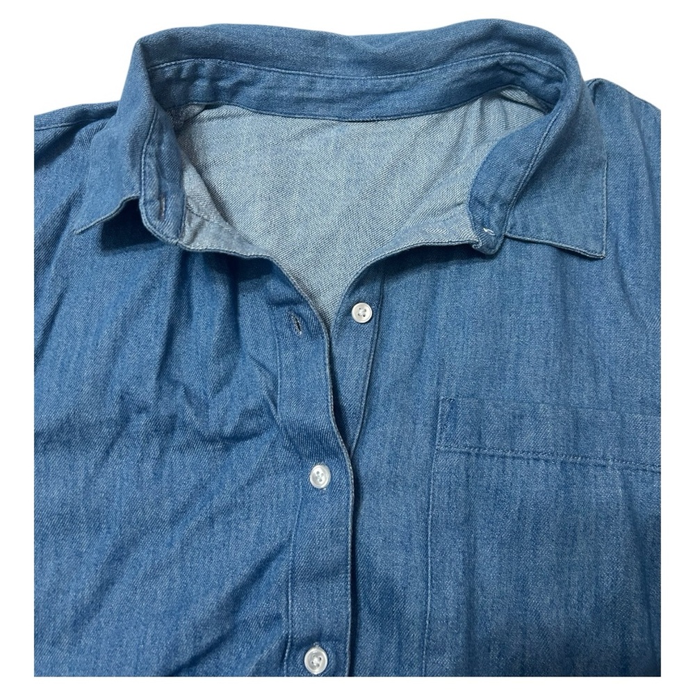 Old Navy Casual Denim Button-Up Dress - Picture 2 of 7